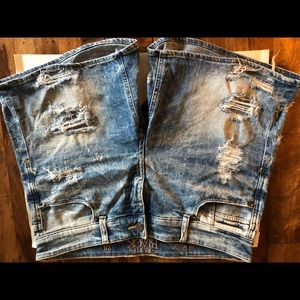 Buckle Black mid-rise boyfriend shorts